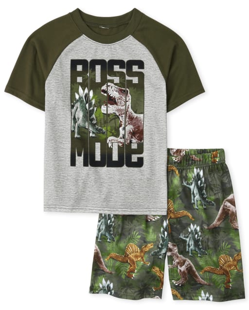 Boys Dino Boss Pajamas