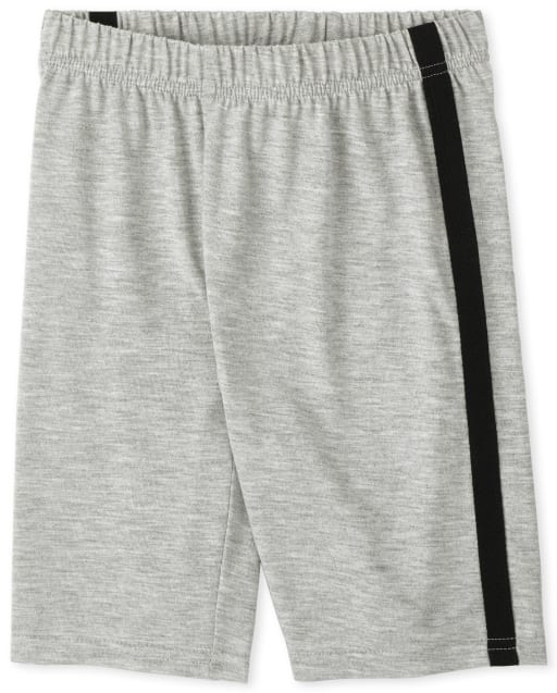 Boys Side Stripe Pajama Shorts