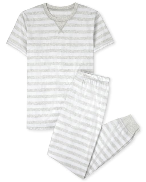 Adult Matching Family Striped Cotton Pajamas