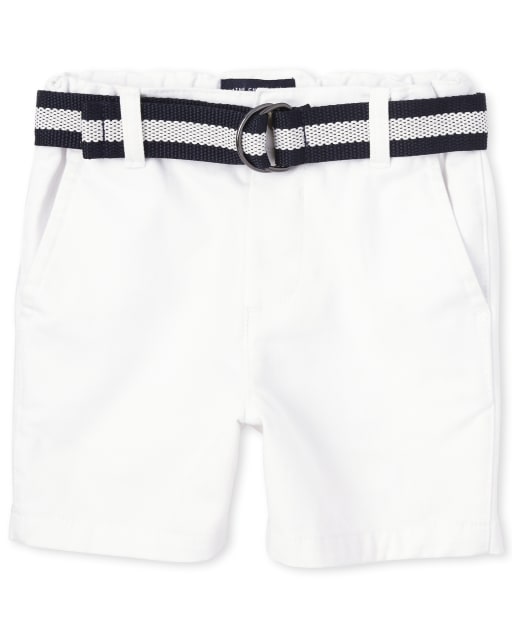 Baby And Toddler Boys Belted Chino Shorts