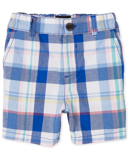 Baby And Toddler Boys Plaid Chino Shorts