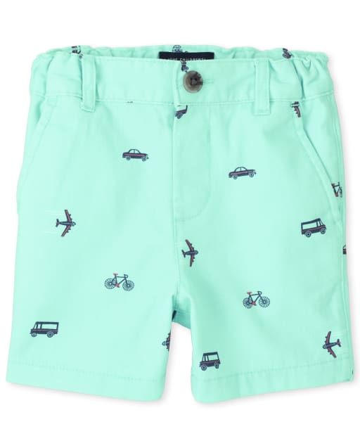 Baby And Toddler Boys Transportation Chino Shorts