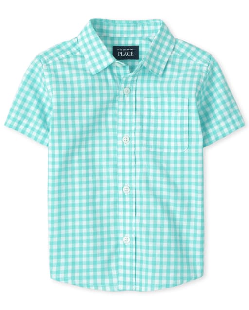 Baby And Toddler Boys Dad And Me Gingham Poplin Button Up Shirt