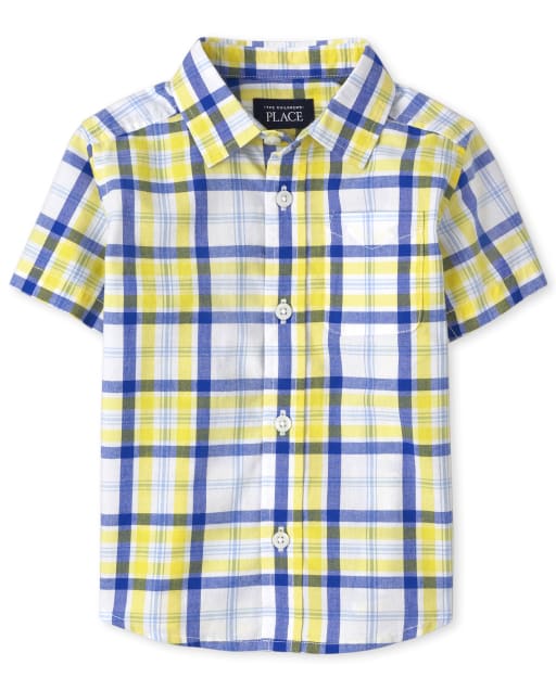 Baby And Toddler Boys Dad And Me Plaid Poplin Button Up Shirt