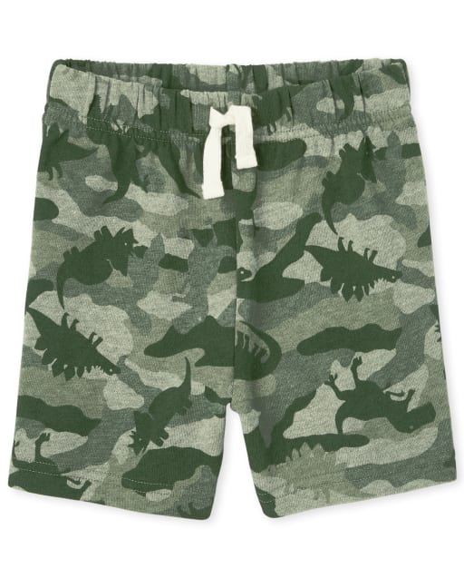 Baby And Toddler Boys Dino Camo French Terry Shorts