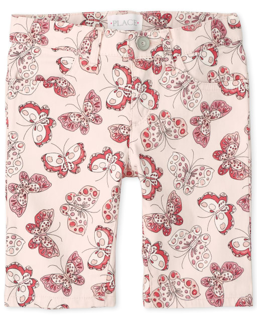 Girls Print Twill Skimmer Shorts