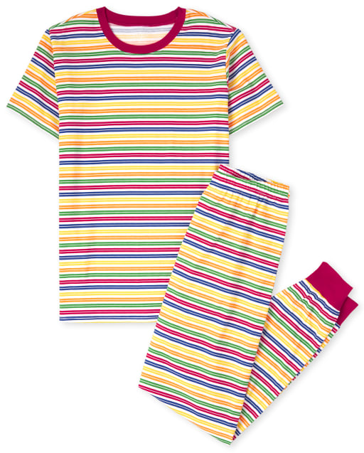 Adult Matching Family Striped Cotton Pajamas