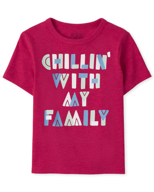 Camiseta con gráfico My Family para bebés y niños pequeños