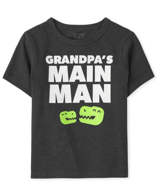 T-shirt graphique Grandpa's Man pour bébés et tout-petits garçons