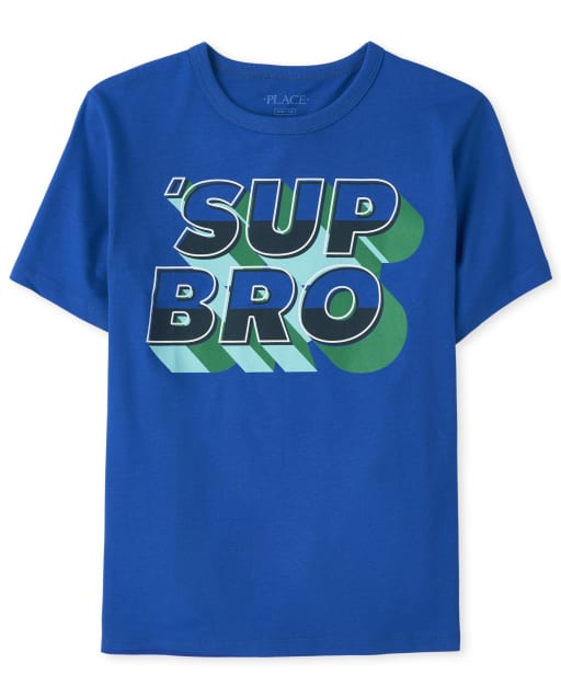 Camiseta estampada Sup Bro para niños