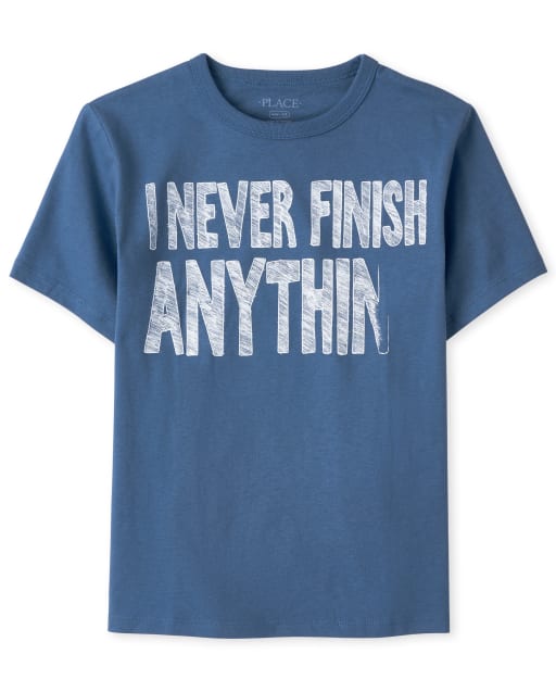 Boys Never Finish Graphic Tee