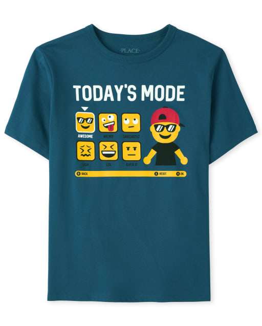 Boys Emoji Graphic Tee