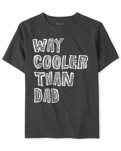 Camiseta gráfica Cooler Than Dad para niños