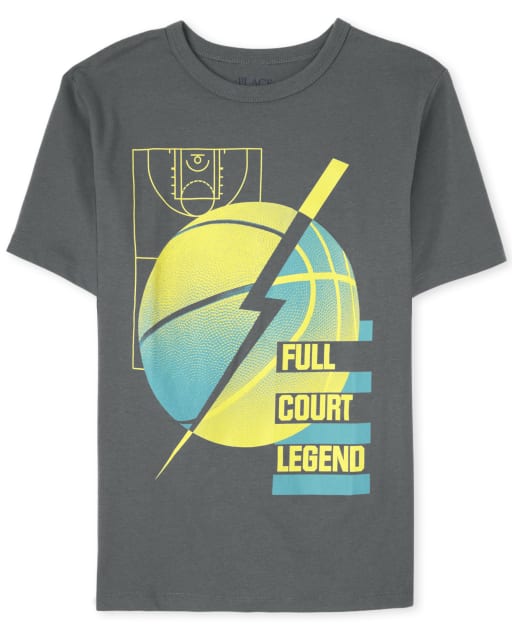 Camiseta gráfica de baloncesto para niños