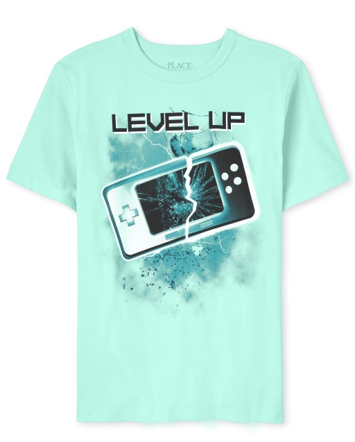 Boys Level Up Graphic Tee