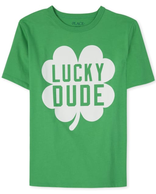 Boys St. Patrick's Day Lucky Dude Graphic Tee