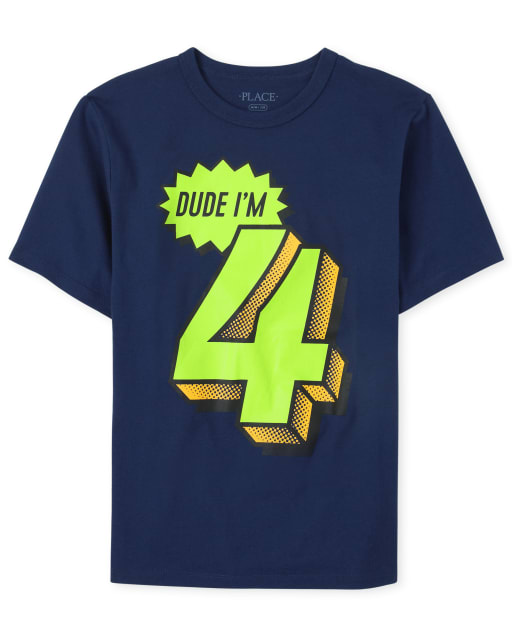 Boys Birthday 4 Graphic Tee