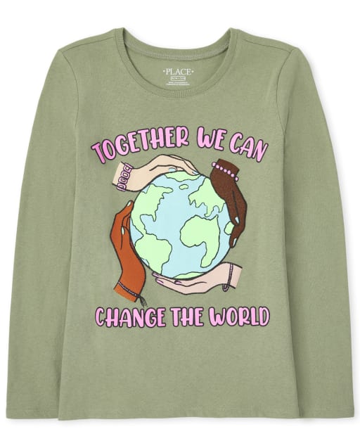Camiseta gráfica Las niñas cambian el mundo