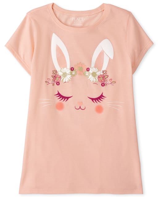 Girls Bunny Graphic Tee