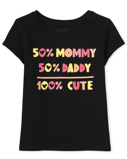 T-shirt graphique mignon pour bébé et toute-petite fille