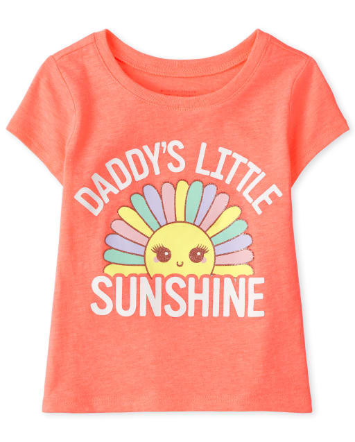 Baby And Toddler Girls Daddy's Sunshine Graphic Tee
