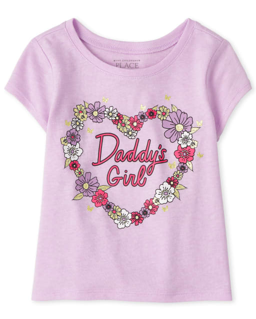 Baby And Toddler Girls Daddy's Girl Graphic Tee