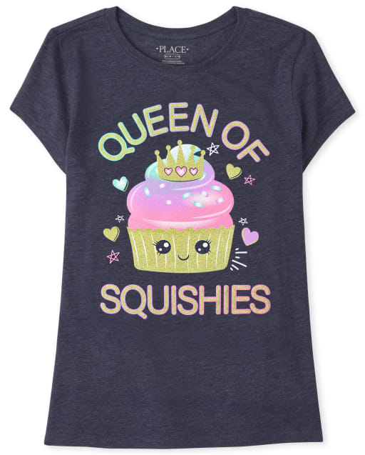 Camiseta estampada Squishies para niñas