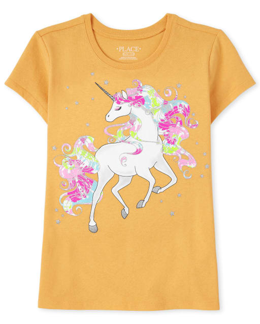 Girls Unicorn Graphic Tee