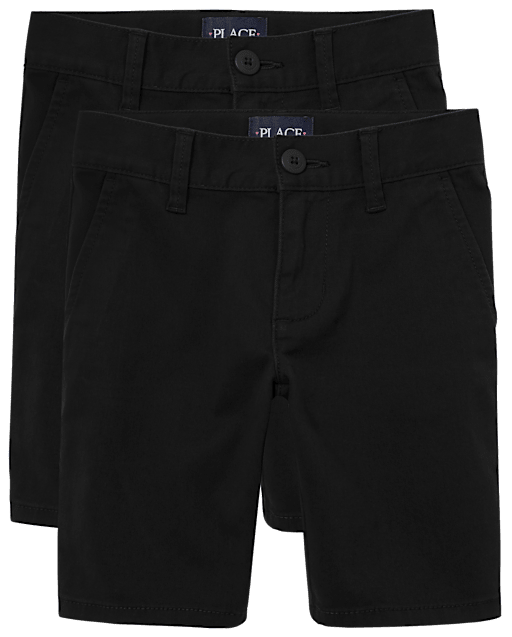 Lot de 2 shorts chino extensibles pour filles - Slim