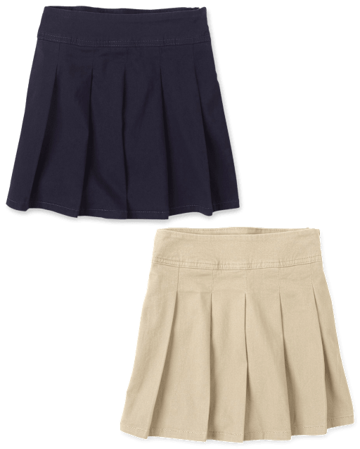 uniformes pour fille Jupe-short plissée extensible 2-Pack - Plus