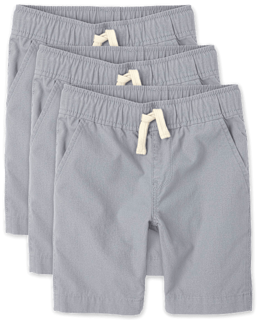 Lot de 3 shorts de jogging uniformes à enfiler pour garçon