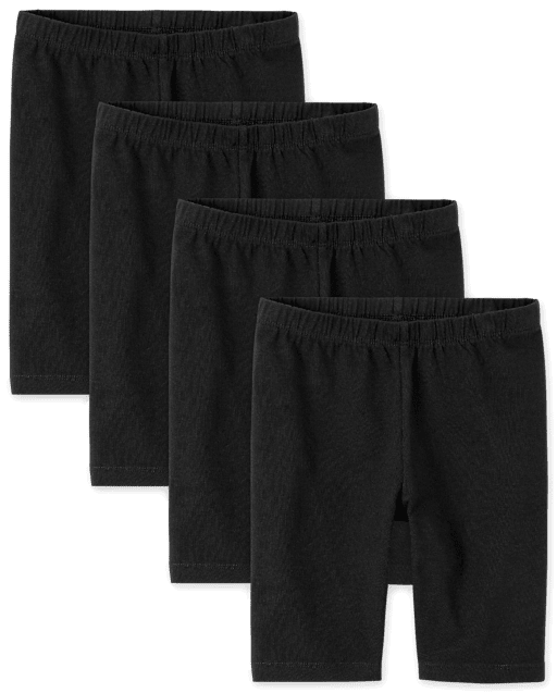 Girls Bike Shorts 4-Pack