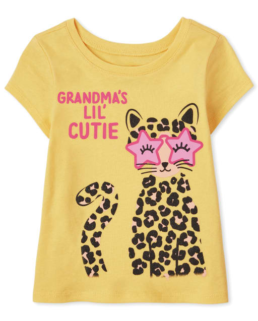 Baby And Toddler Girls Grandma's Cutie Graphic Tee
