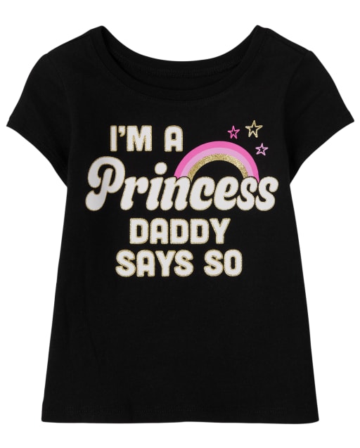 Baby And Toddler Girls Princess Graphic Tee