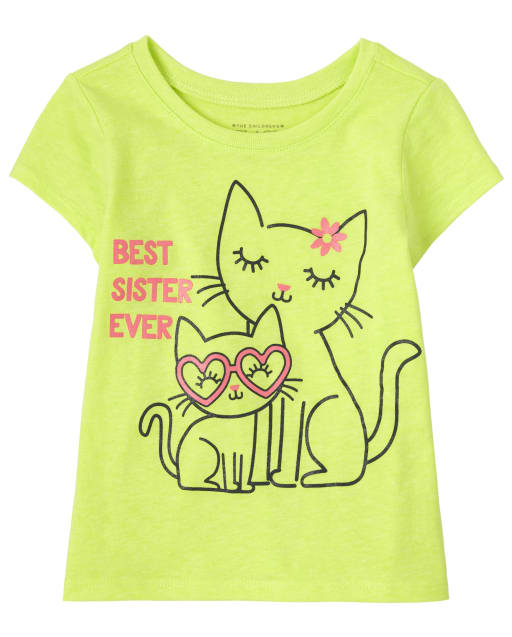 Baby And Toddler Girls Best Sister Graphic Tee