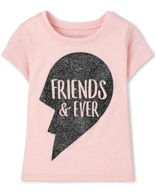 Baby And Toddler Girls Best Friends Graphic Tee