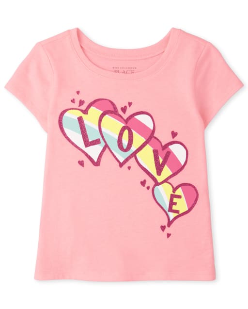 Baby And Toddler Girls Love Graphic Tee
