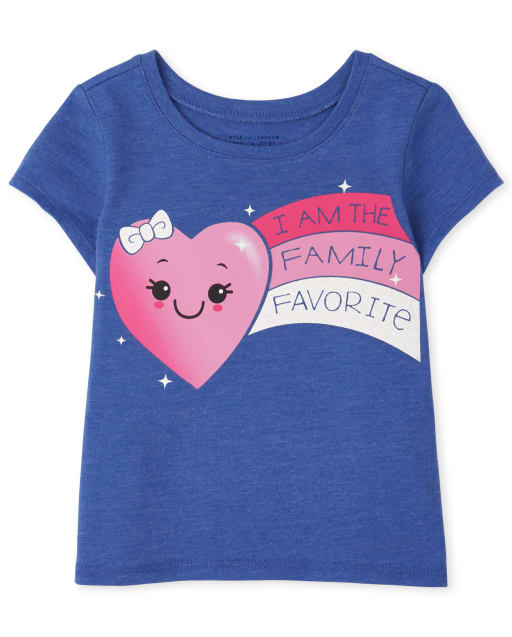 Baby And Toddler Girls Family Favorite Graphic Tee
