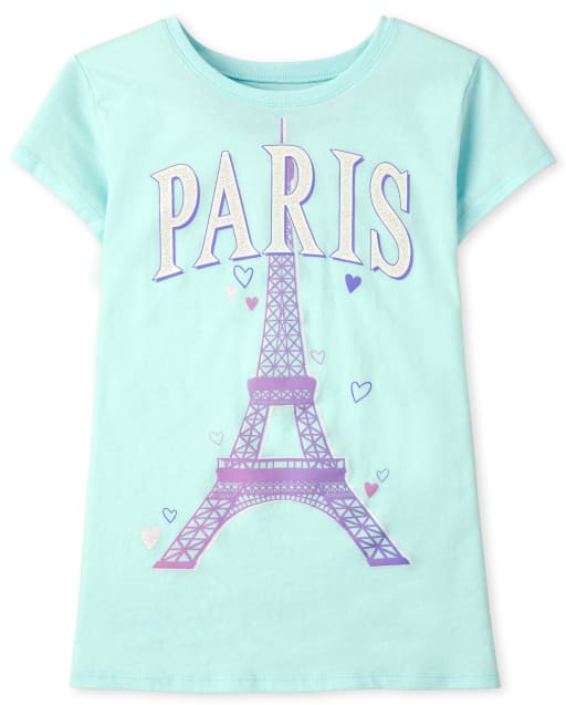 Girls Paris Graphic Tee