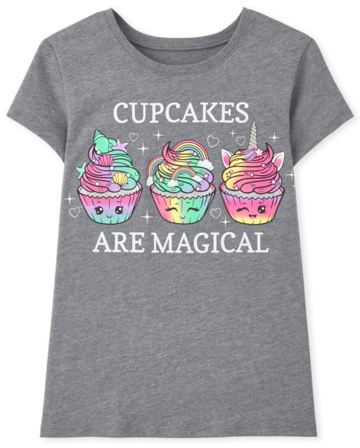 Girls Magical Cupcakes Graphic Tee