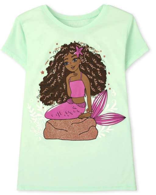Girls Mermaid Graphic Tee