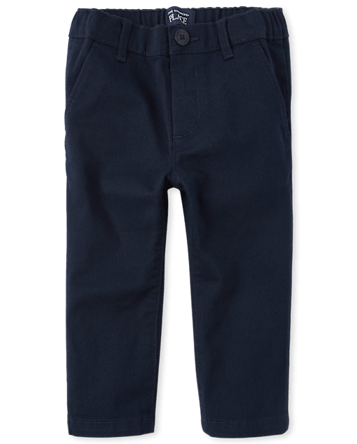 Baby And Toddler Boys Uniform Stretch Relaxed Straight Chino Pants