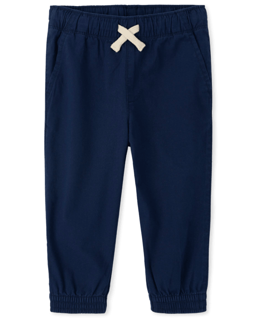Pantalones jogger elásticos de uniforme para bebés y niños pequeños