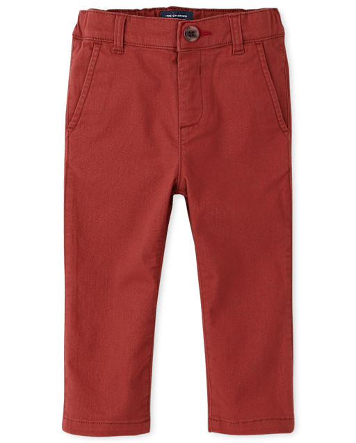 Baby And Toddler Boys Uniform Stretch Straight Chino Pants