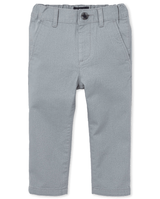 Baby And Toddler Boys Uniform Stretch Straight Chino Pants