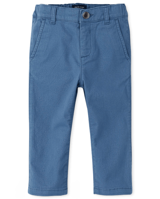 Baby And Toddler Boys Uniform Stretch Straight Chino Pants