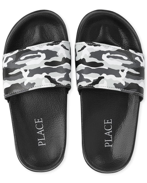 Boys Camo Slides