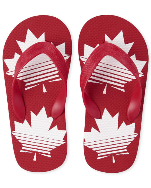 Tongs de la fête du Canada pour garçons