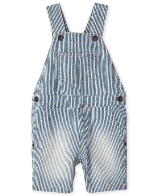 Pantalones cortos de mezclilla Railroad para bebés y niños pequeños