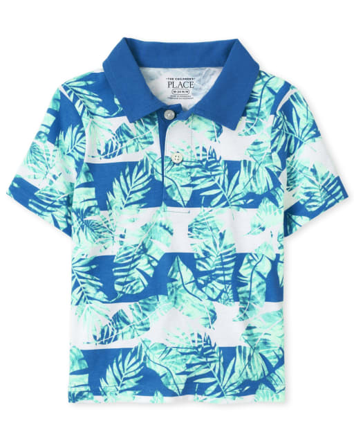 Baby And Toddler Boys Print Jersey Polo